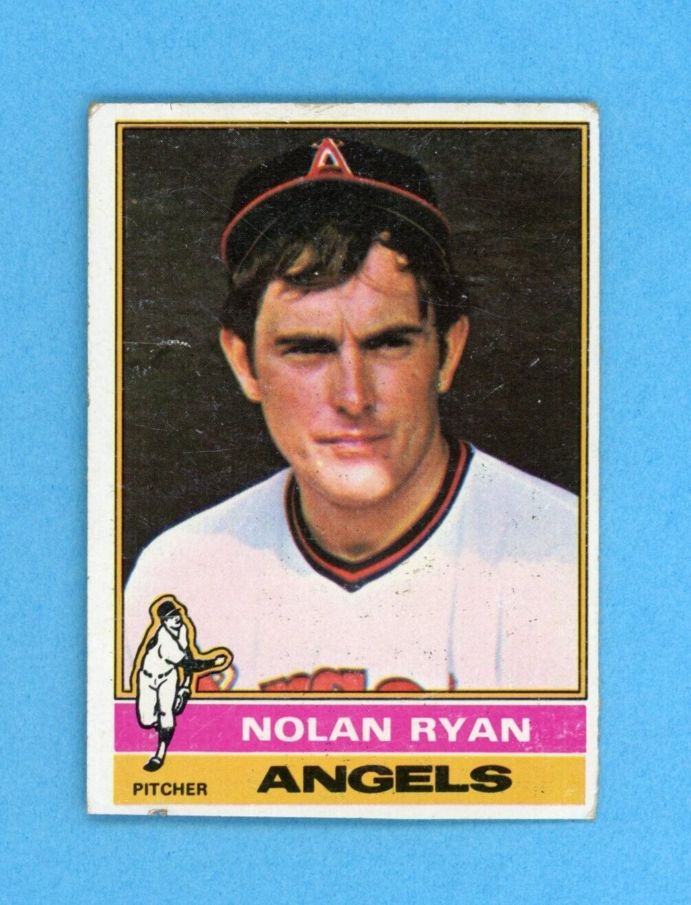 1976 Topps #330 Nolan Ryan California Angels Baseball Card Low Grade