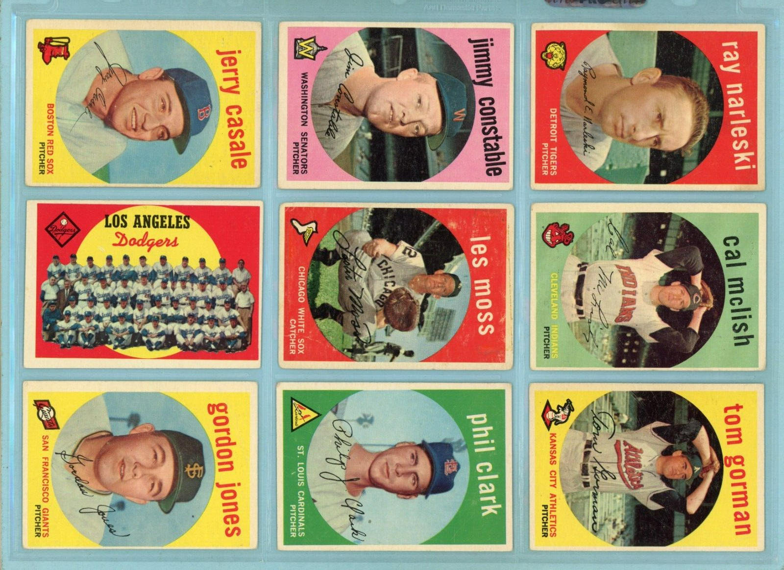 1959 Topps Starter Set Lot of 278 Different Baseball Cards mixed grades p/p f/b