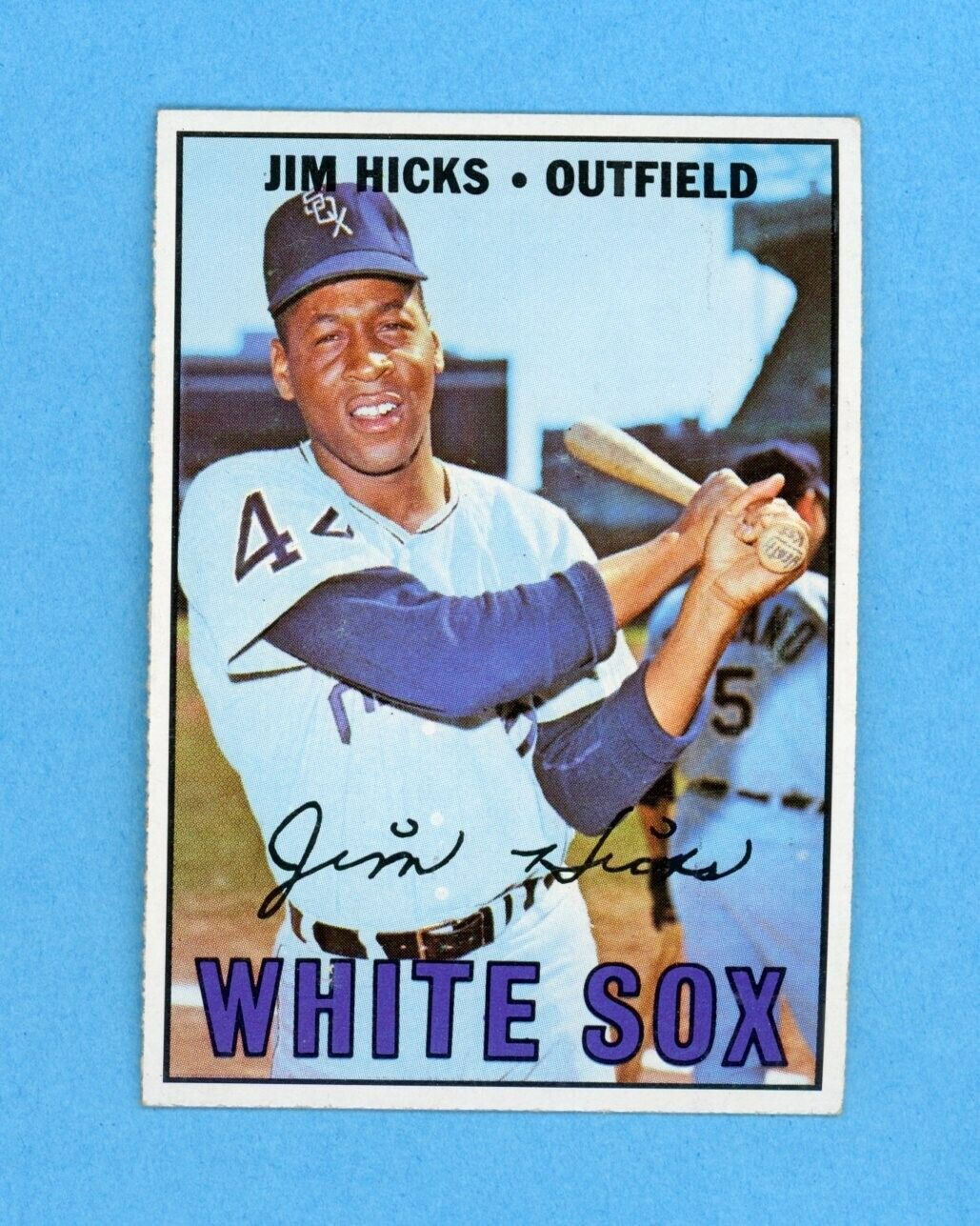 1967 Topps #532 Jim Hicks Chicago White Sox High Number Baseball Card Ex/Mt