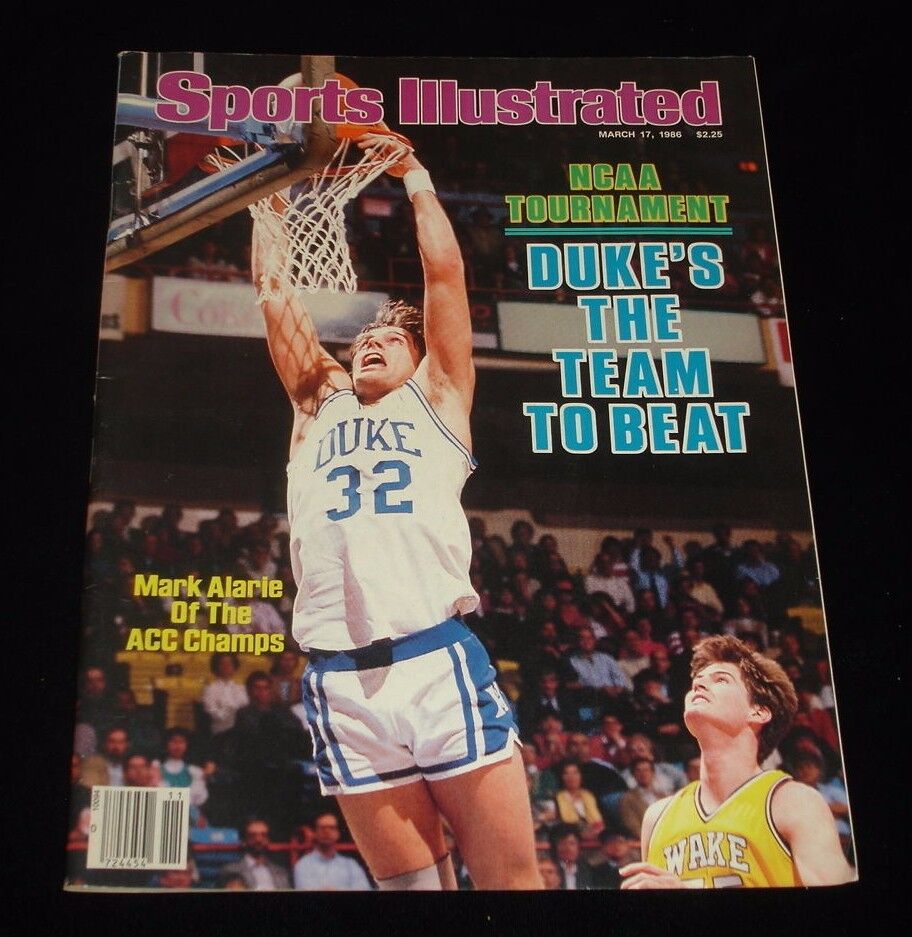 March 17, 1986 Sports Illustrated Magazine-Mark Alarie (Duke)-NO MAILING LABEL !