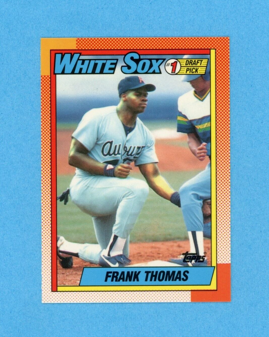 1990 Topps Tiffany #414 Frank Thomas Chicago White Sox Rookie Baseball Card NM