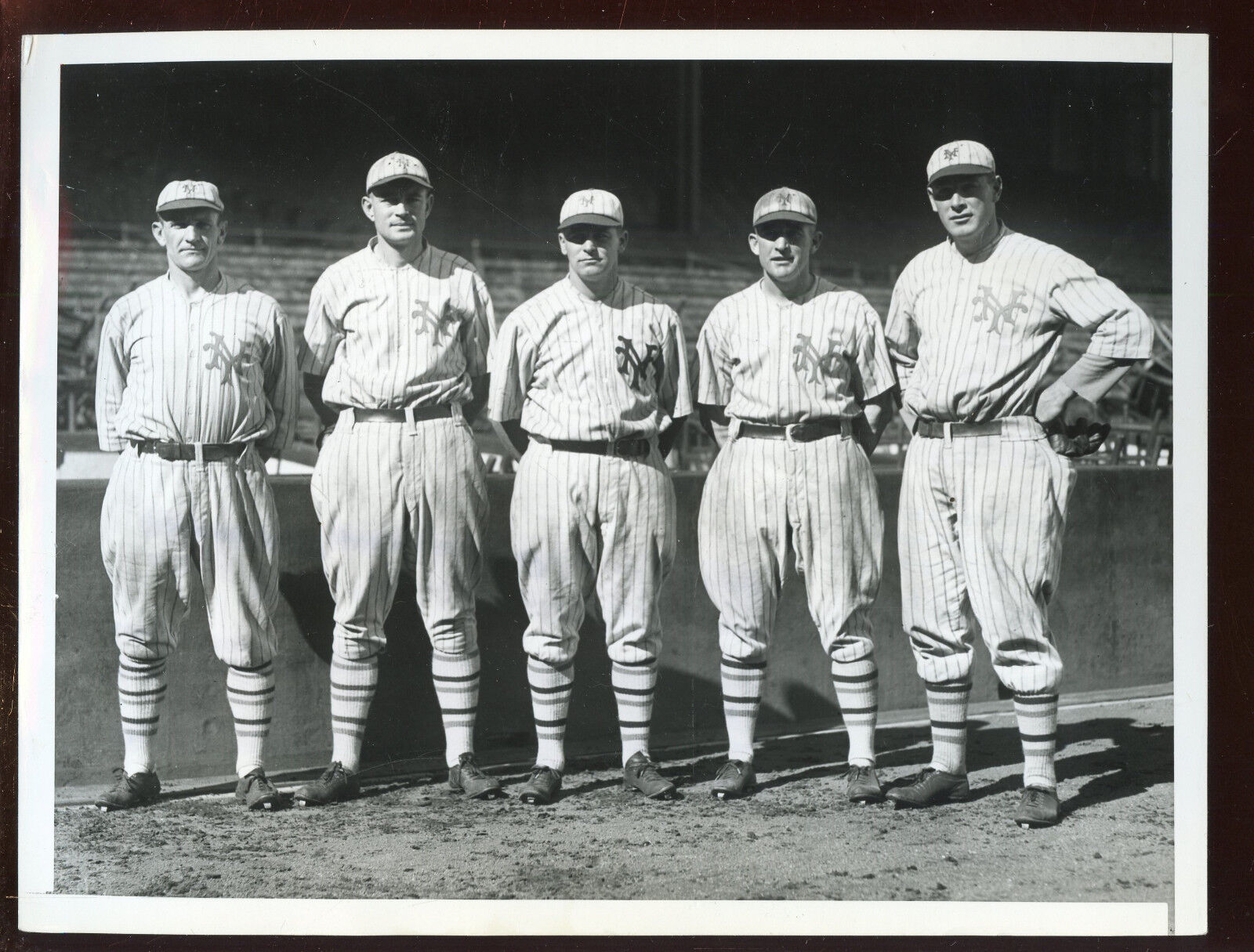 Original 1923 Wire 7 X 9 Photo Casey Stengel + Others New York Giants