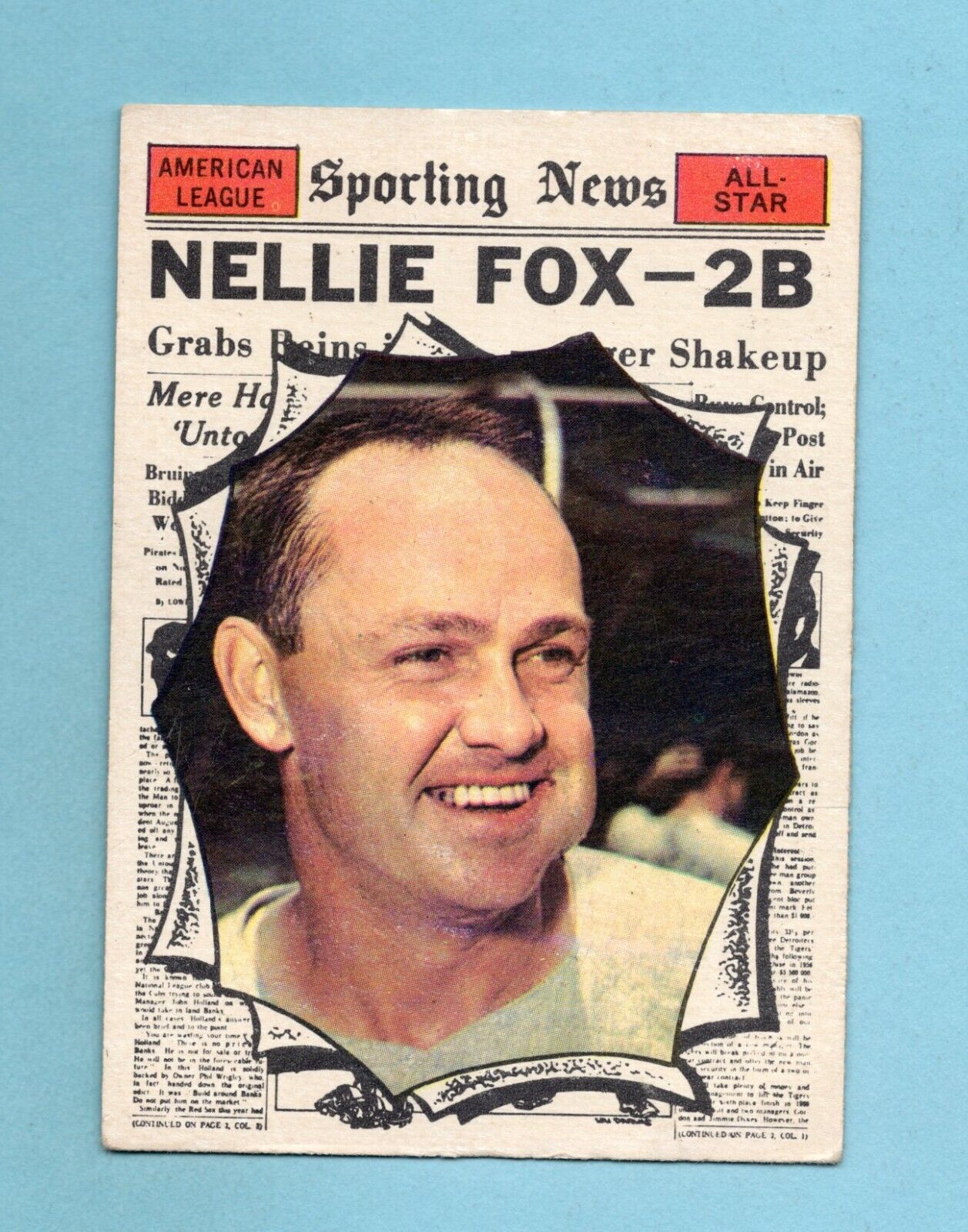 1961 Topps #570 Nellie Fox All-Star White Sox High Number Baseball Card EX swc