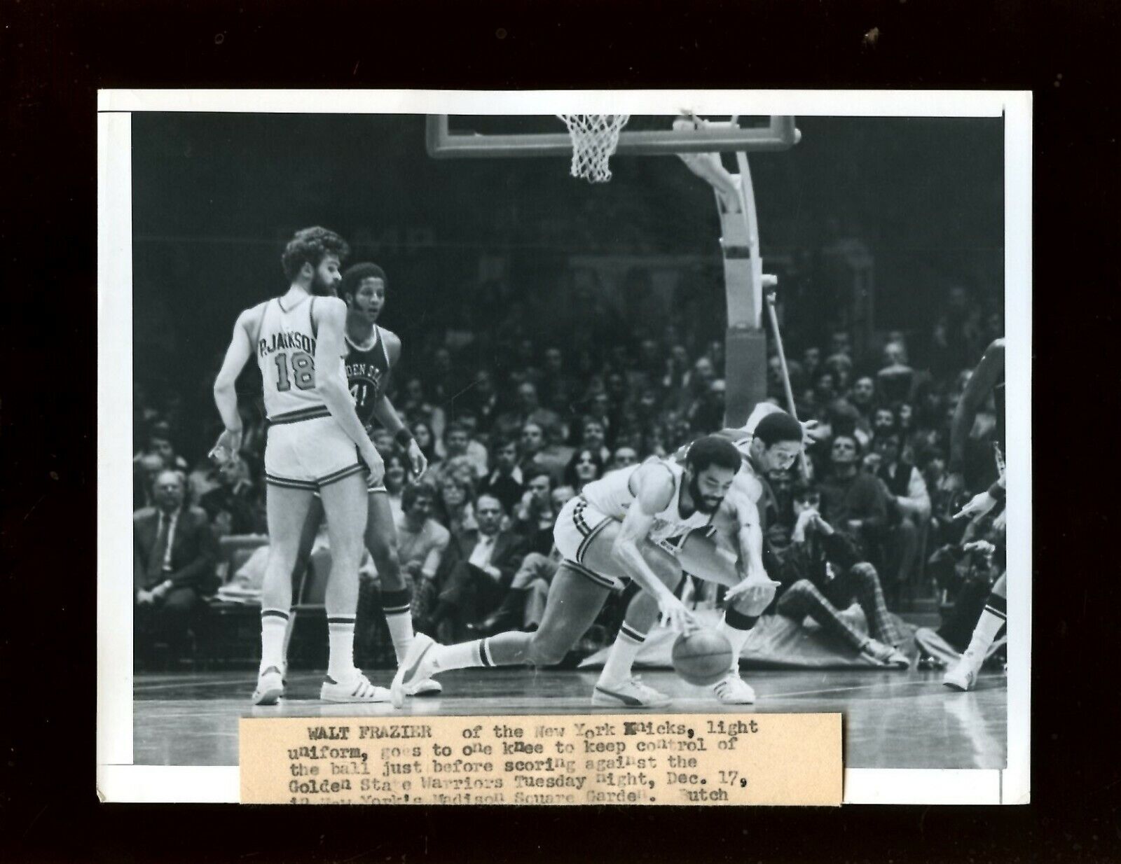 Original 1971/1975 Walt Frazier New York Knicks Wire Photos 9 Different