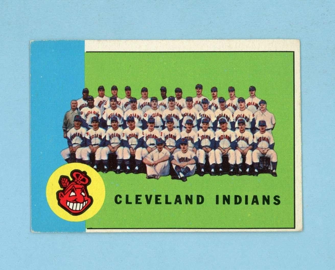 1963 Topps #451 Cleveland Indians Team Baseball Card EX