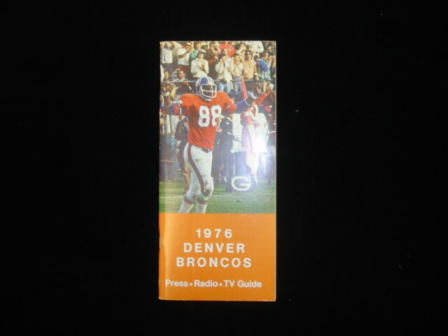 1976 NFL Denver Broncos Media Guide EX+