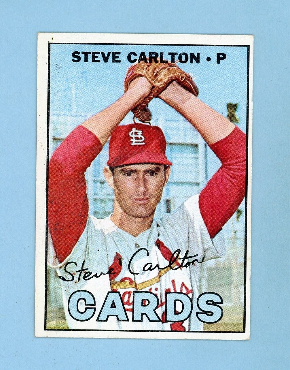 1967 Topps #146 Steve Carlton St. Louis Cardinals Baseball Card EX-EX+ lht wk/cr