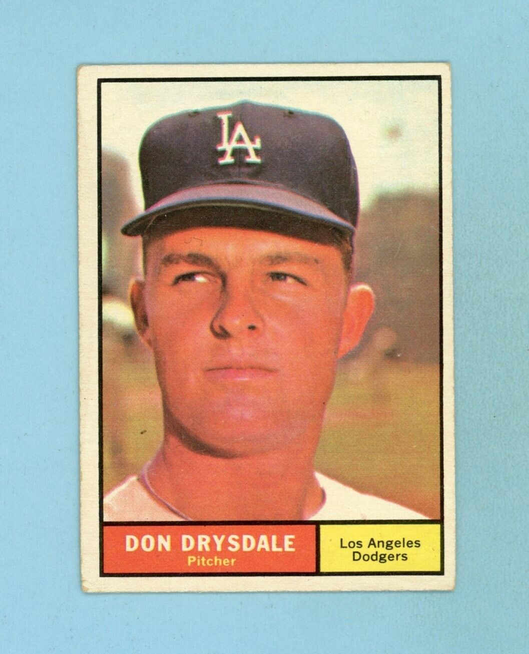 1961 Topps #260 Don Drysdale Los Angeles Dodgers Baseball Card Vg/Ex