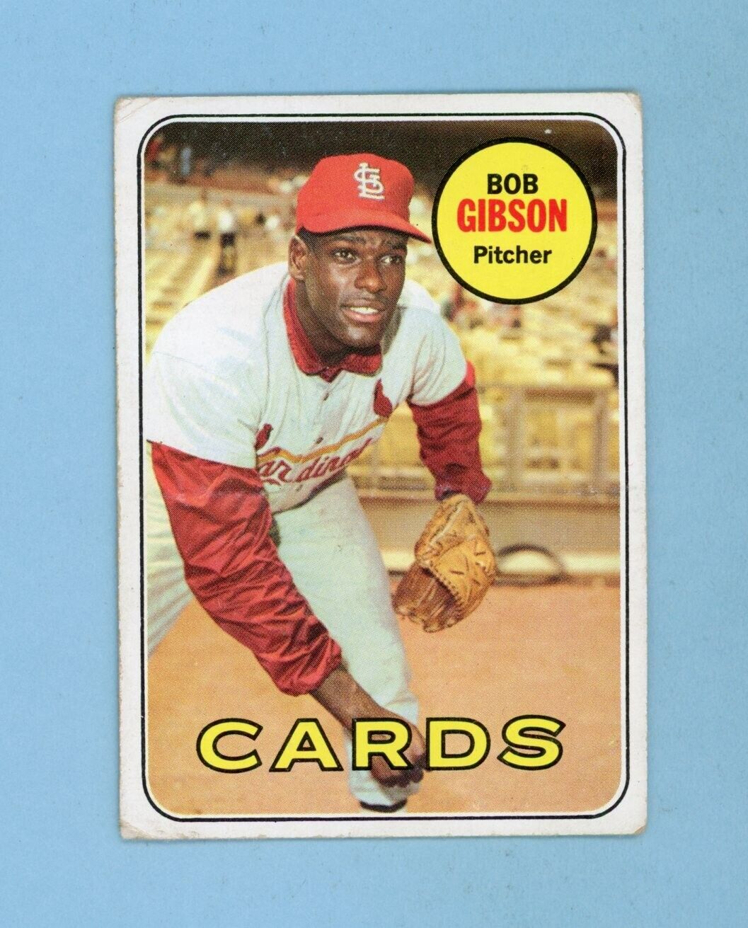 1969 Topps #200 Bob Gibson St. Louis Cardinals Baseball Card VG lht wrk trs