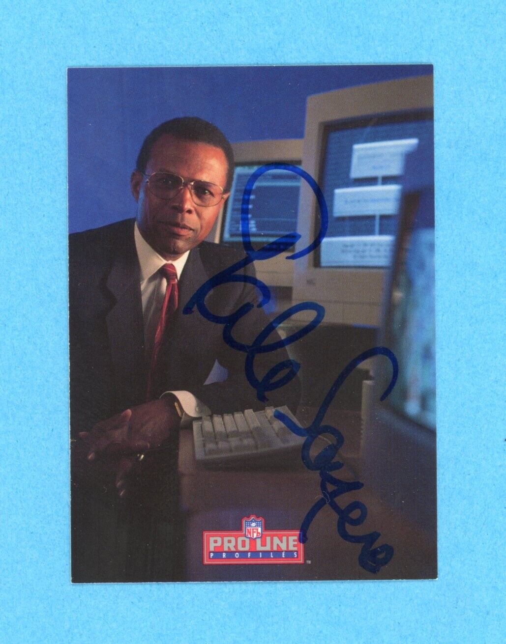 1993 Proline Gale Sayers Signed Card #585 Auto w B&E Hologram