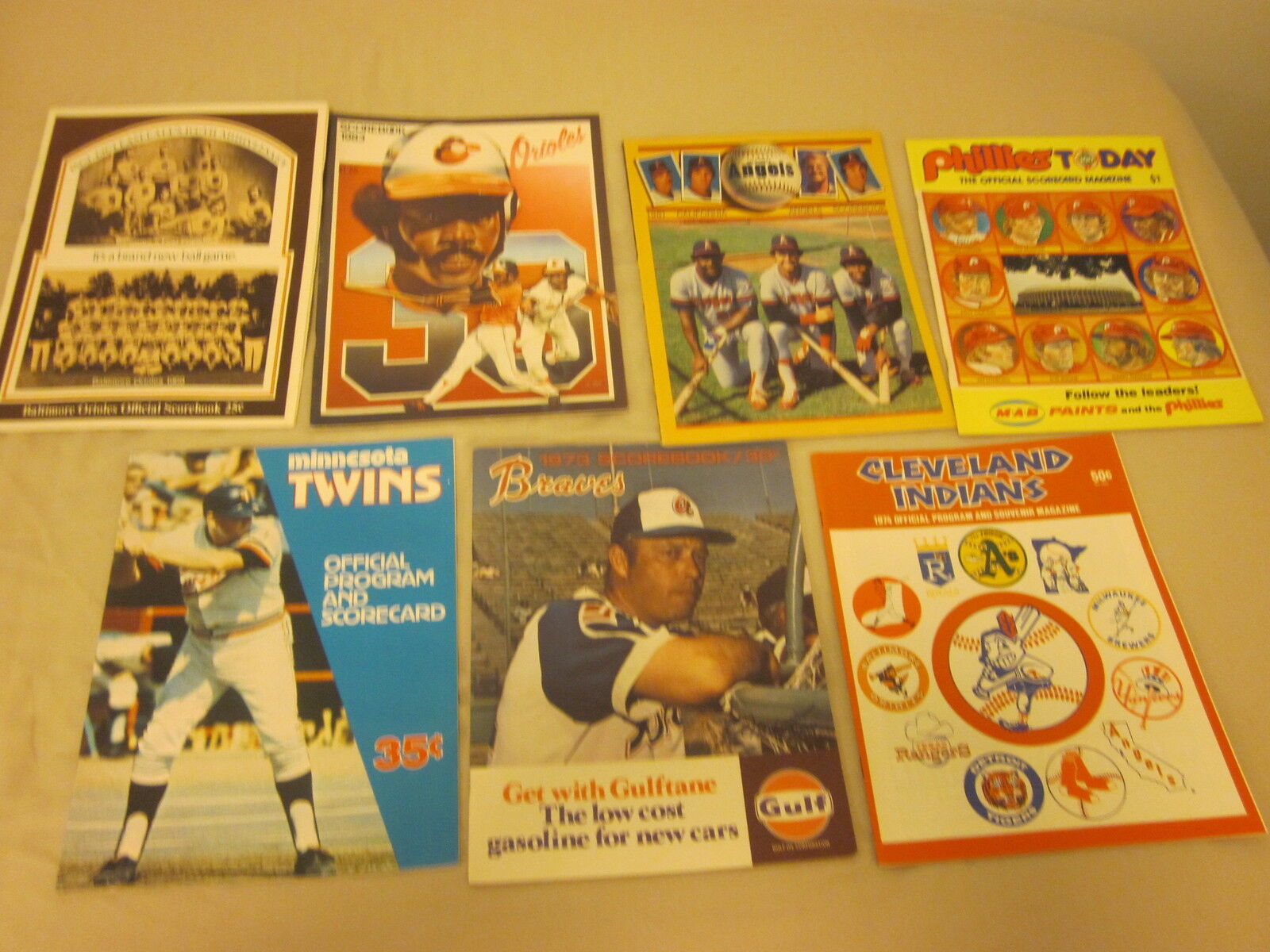 1966-1983 MLB Baseball Programs 14 Different EX+