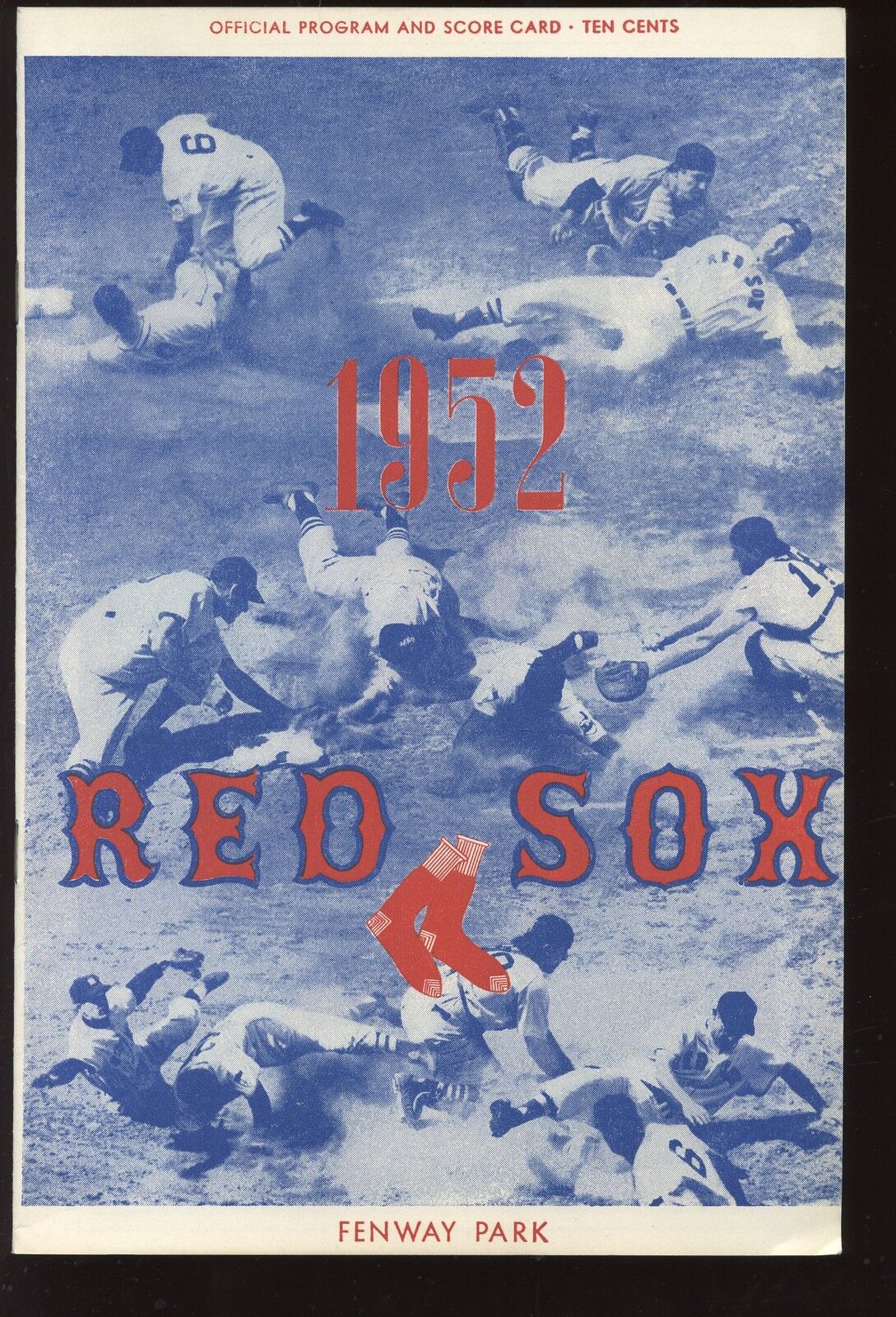 1952 MLB Baseball Program Chicago White Sox @ Boston Red Sox EXMT