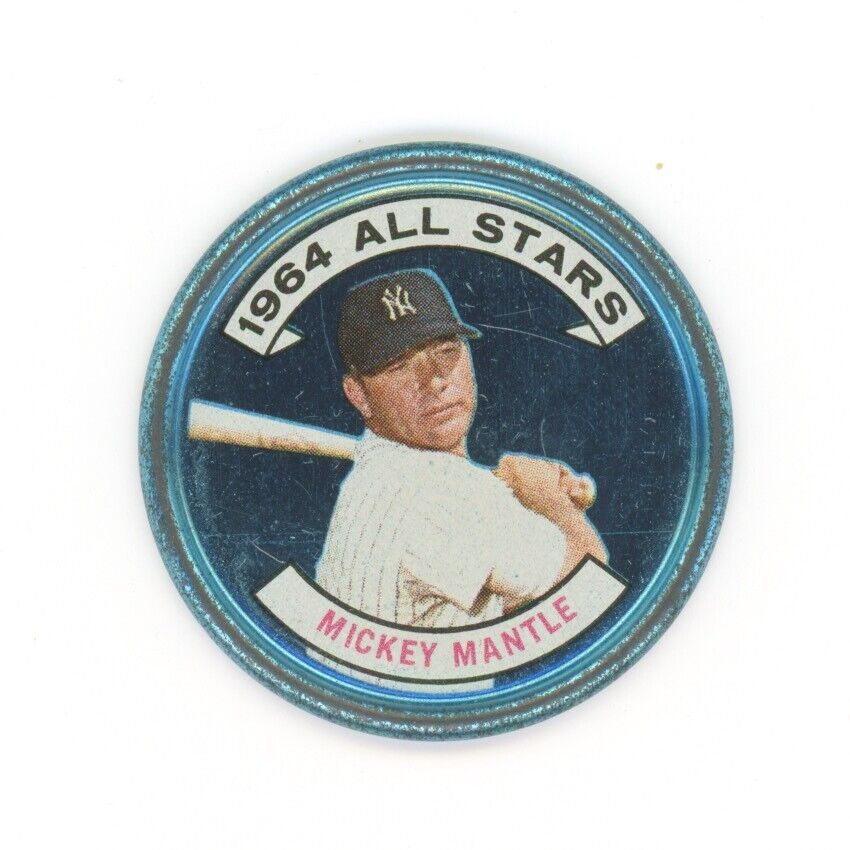 1964 Topps Coin #131 Mickey Mantle All-Star New York Yankees Baseball Coin