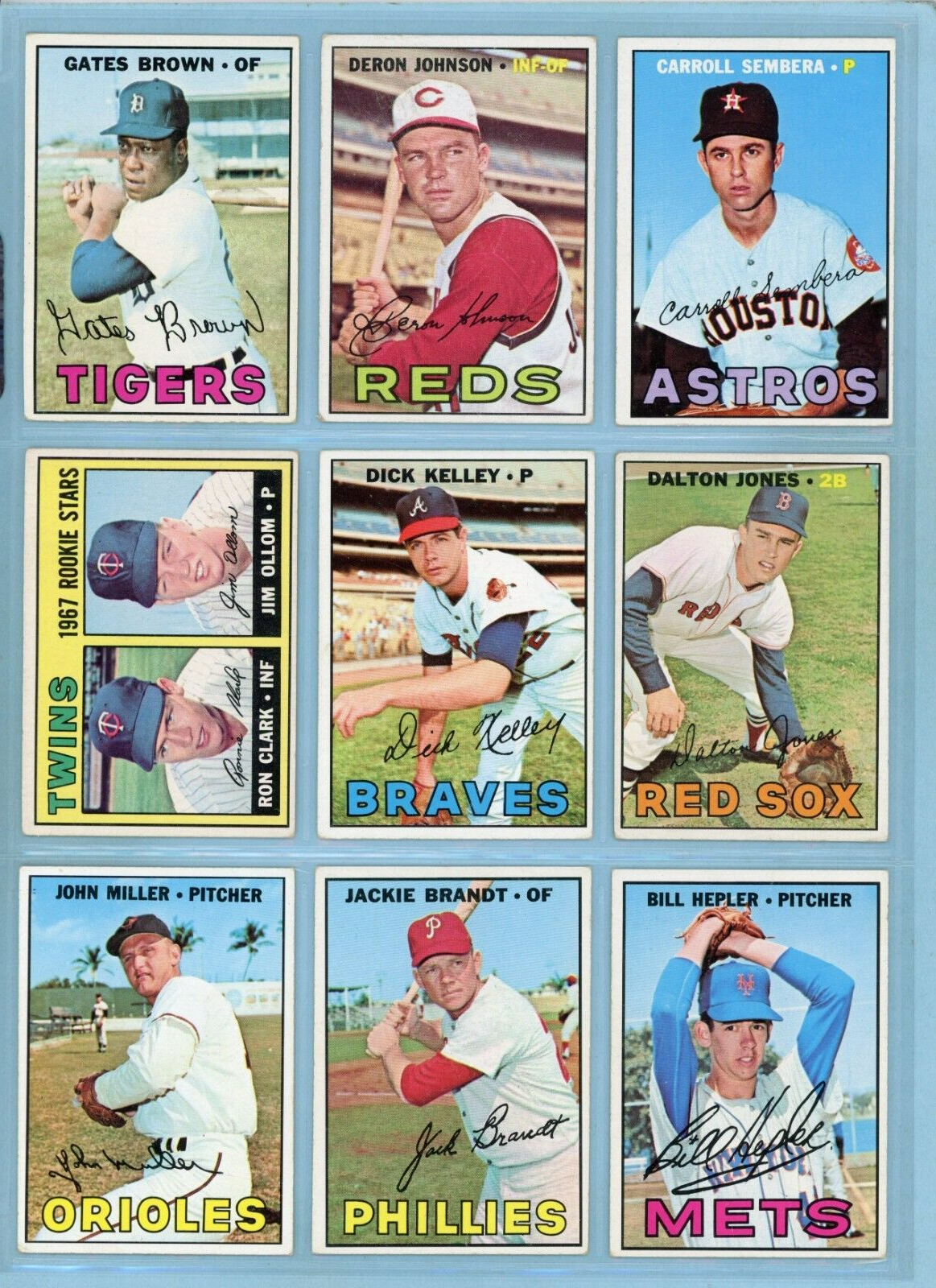 1967 Topps Starter Set Lot of 212 Different Baseball Cards Vg/Ex - EX