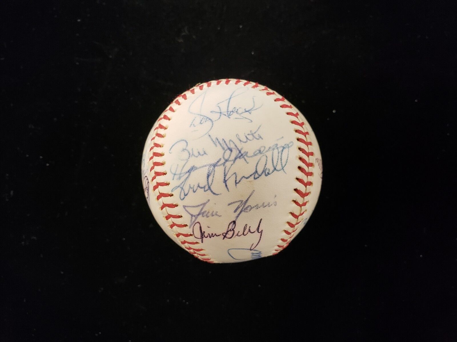 1977 Cleveland Indians Autographed Baseball - 25 Signatures - JSA LOA