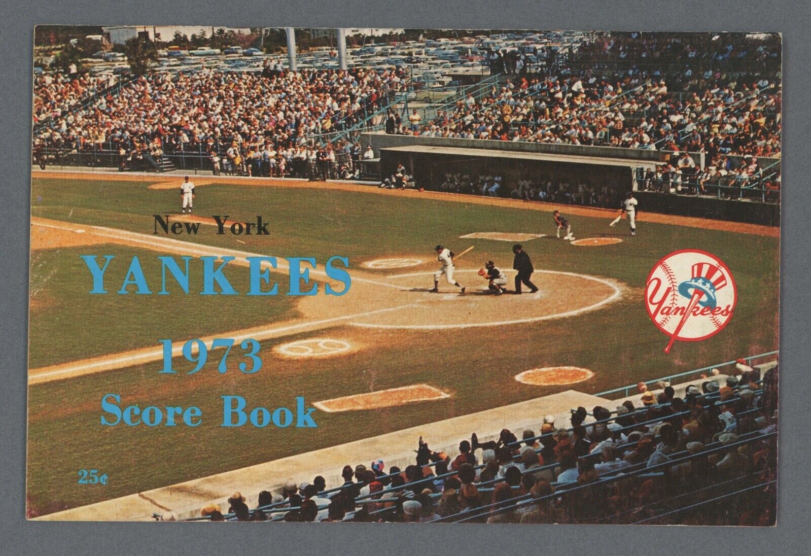 1973 NY Yankees Official Spring Score Book Program vs KC Royals w/ George Brett