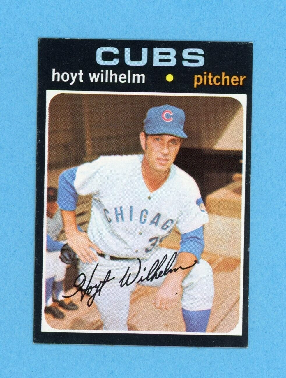 1971 Topps #248 Hoyt Wilhelm Chicago Cubs Baseball Card NM