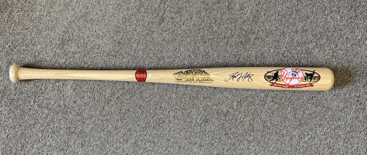 Tino Martinez SIGNED 1996 Cooperstown New York Yankees Bat w/ COA