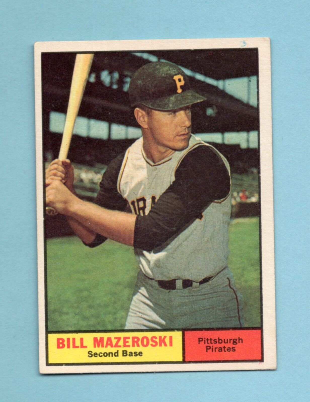 1961 Topps #430 Bill Mazeroski Pittsburgh Pirates Baseball Card EX+