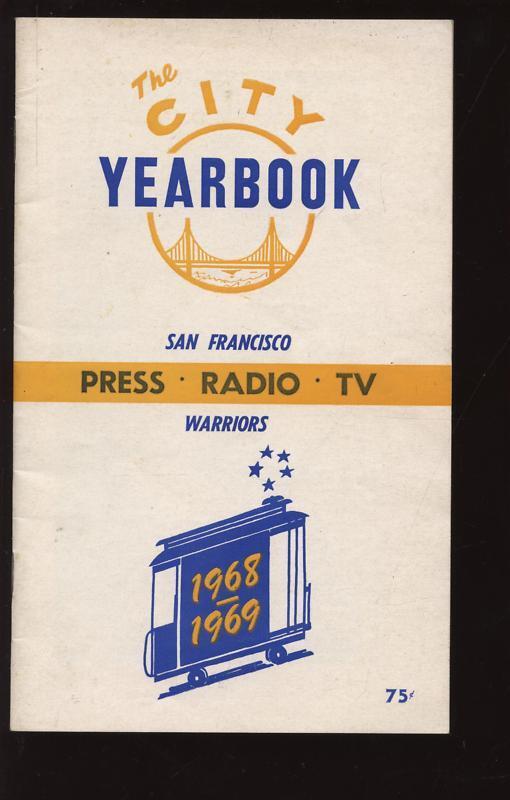 1968-69 San Francisco Warriors Yearbook EX+