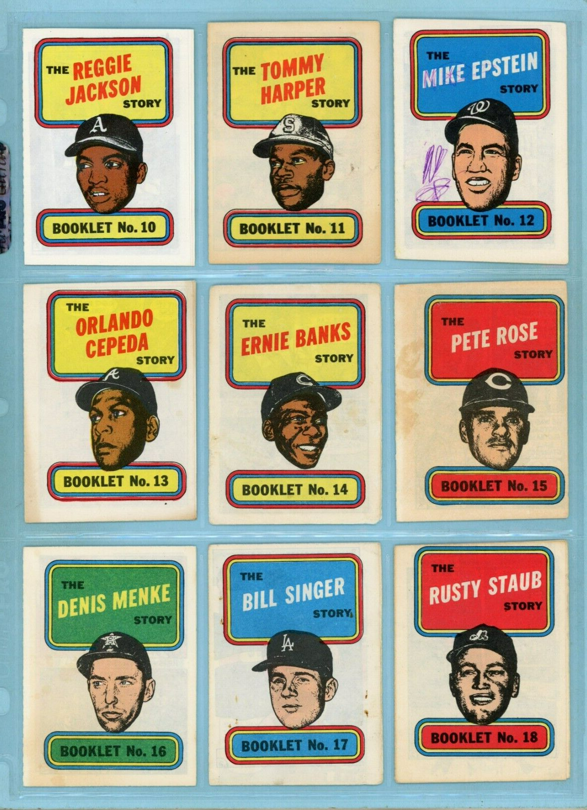 1970 Topps Story Booklets Complete Set of 24 Low Grade