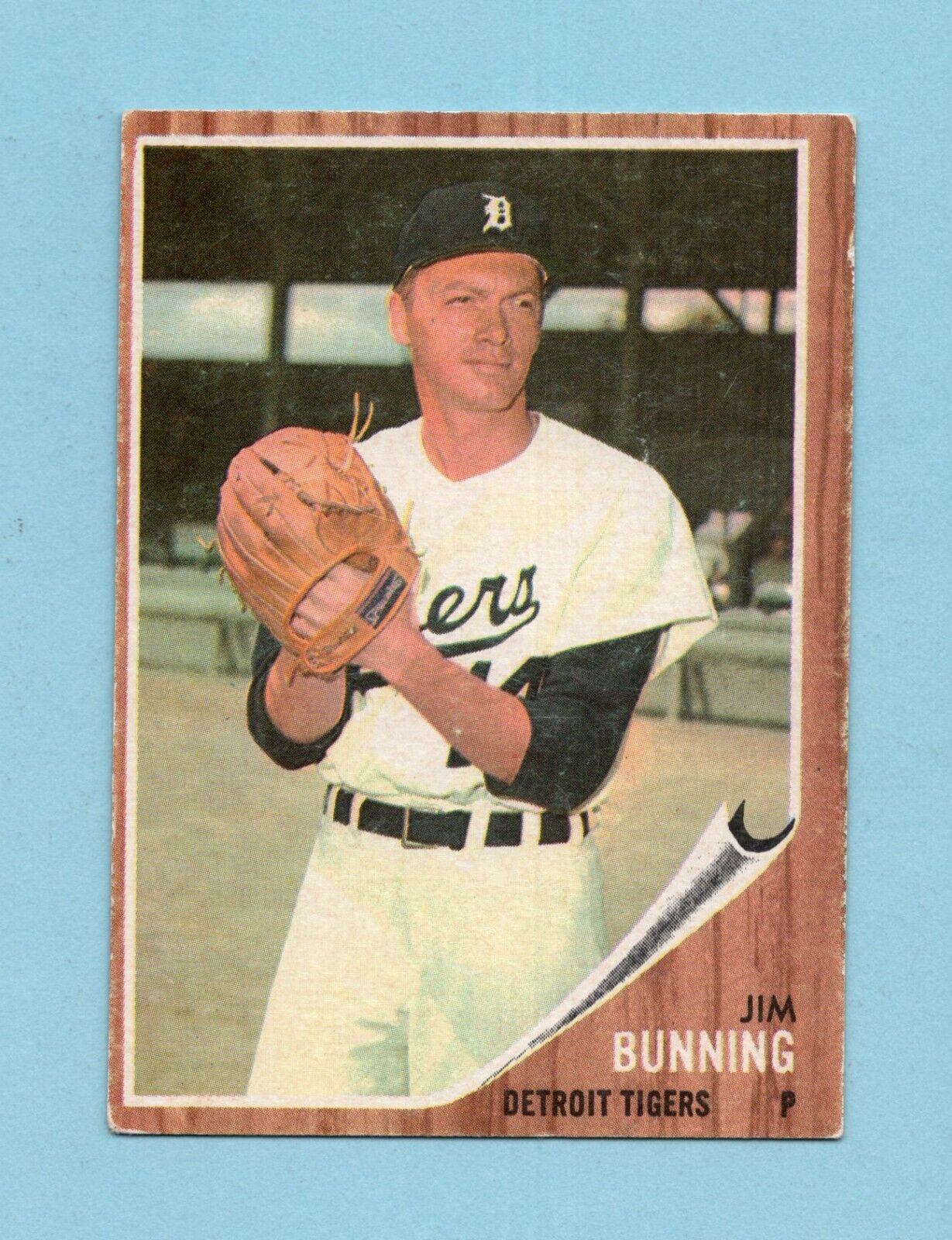 1962 Topps #460 Jim Bunning Detroit Tigers Baseball Card Vg/Ex