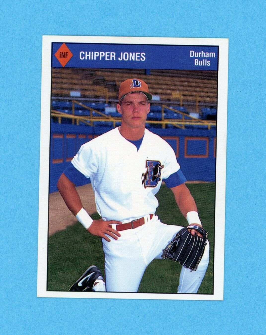 1992 Herald-Sun Chipper Jones Durham Bulls Baseball Card NM