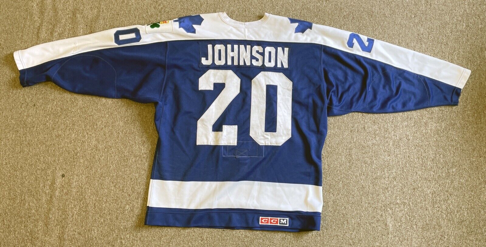 1986-87 Game Used Terry Johnson Jersey • King Clancy Patch • Toronto Maple Leafs