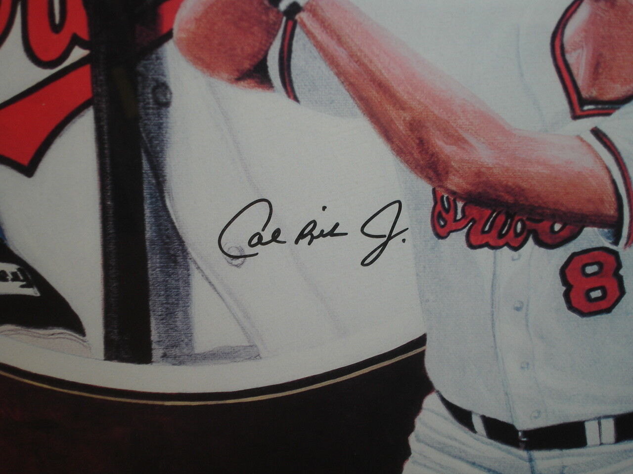 Cal Ripken Jr Baltimore Orioles Signed Framed 16x20 Color Photo - B&E hologram