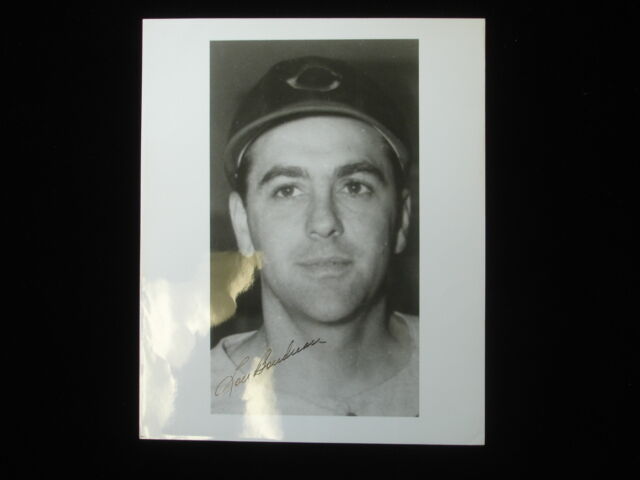 8x10 Photograph Lou Boudreau Autographed B & E Hologram