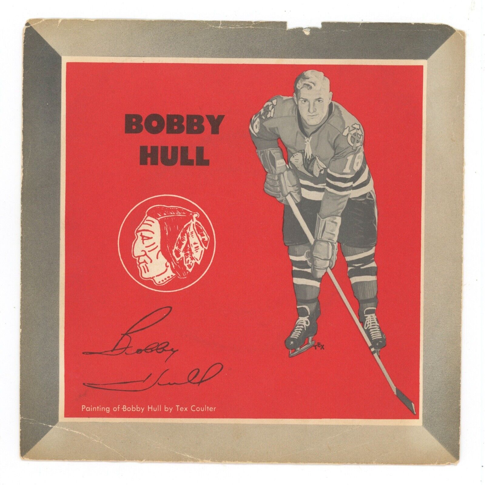 Bobby Hull 45rpm Record  circa 1961 • Interview • Limited Hockey Record Stars