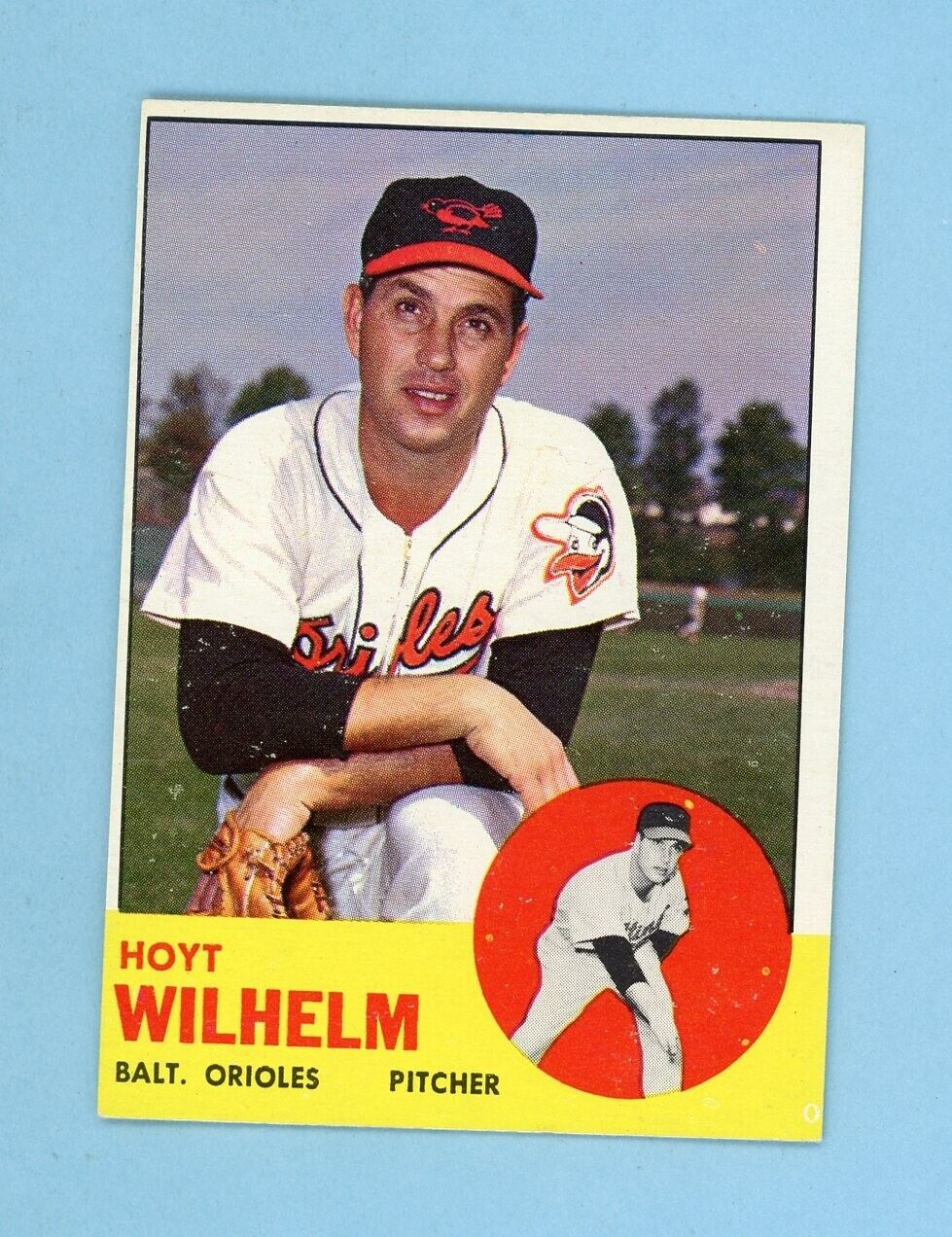 1963 Topps #108 Hoyt Wilhelm Baltimore Orioles Baseball Card NM o/c