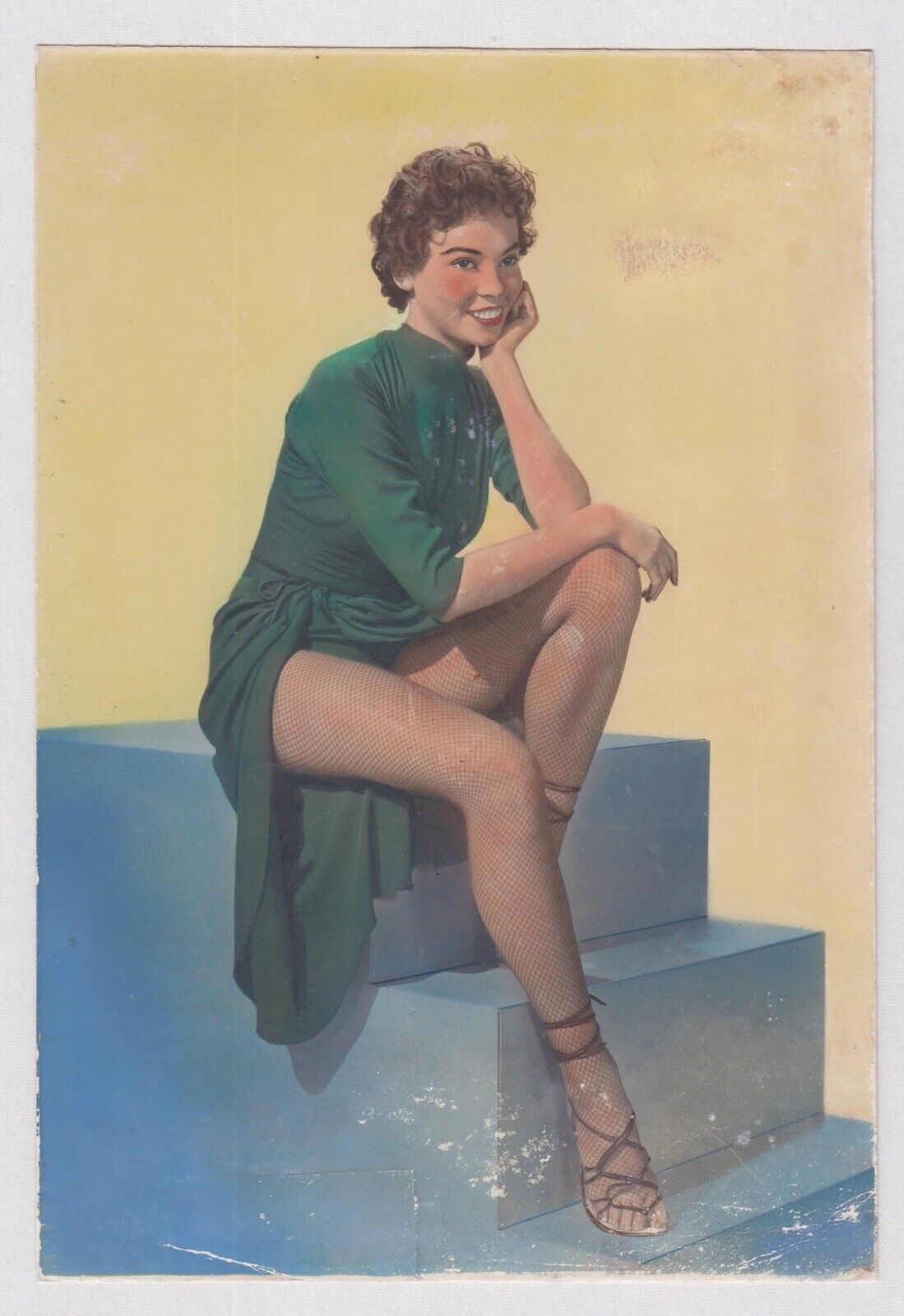 Leslie Caron Original Dutch Gum Trading Card Artwork