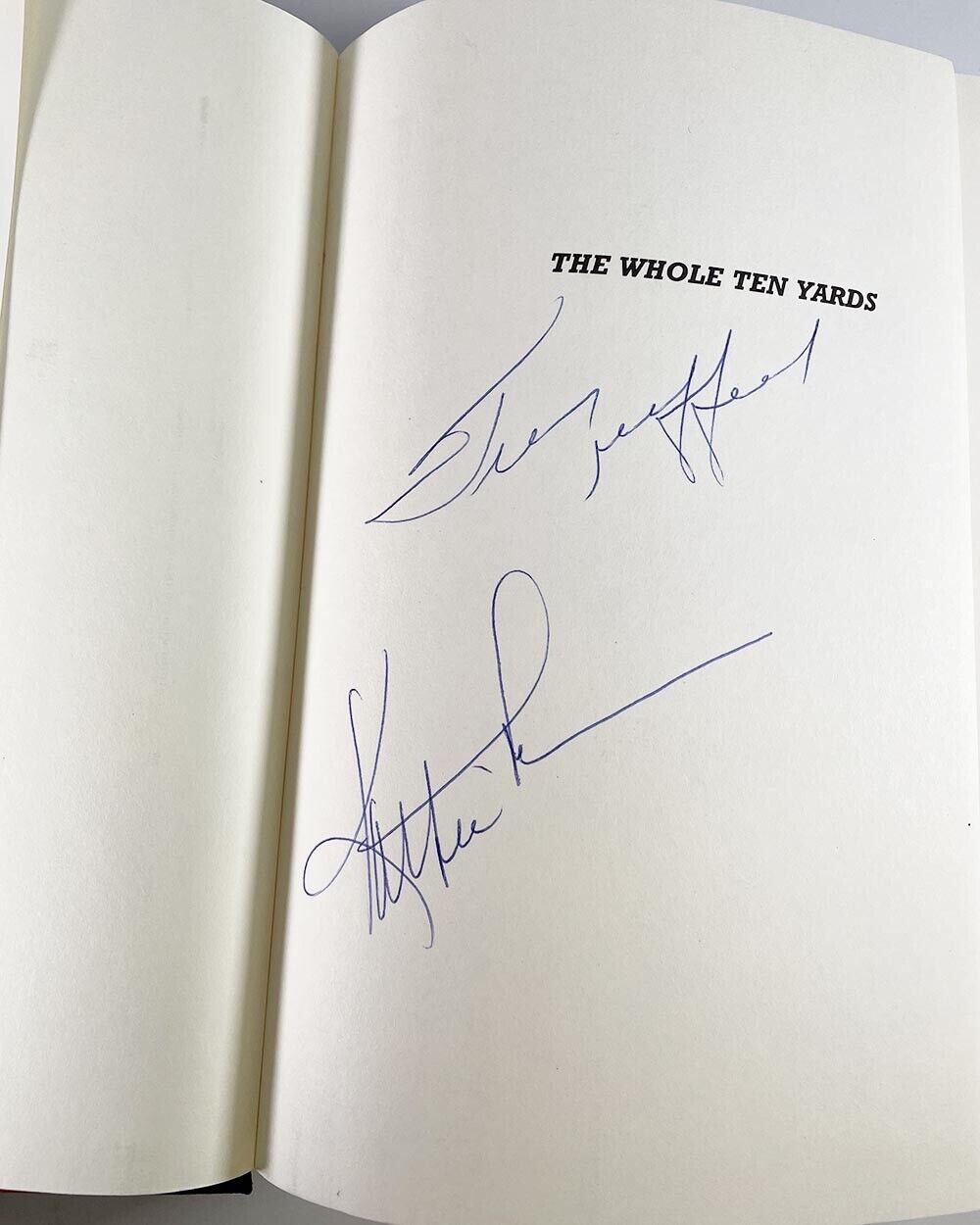 Frank Gifford & Kathie Lee Signed Book “The Whole Ten Yards” Auto w B&E Hologram