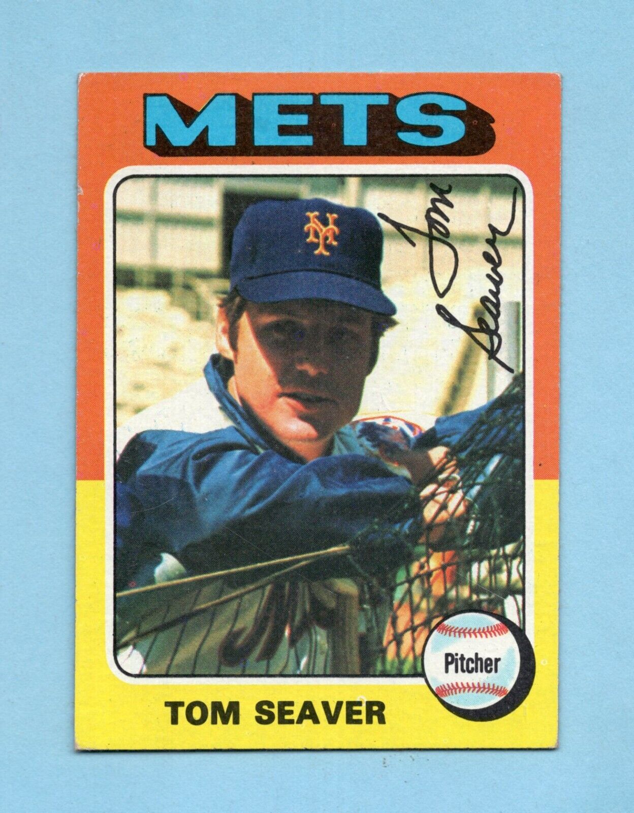 1975 Topps #370 Tom Seaver New York Mets Baseball Card EX