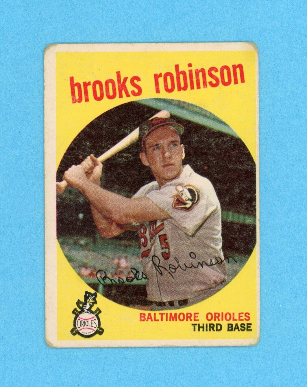 1959 Topps #439 Brooks Robinson Baltimore Orioles Baseball Card Good