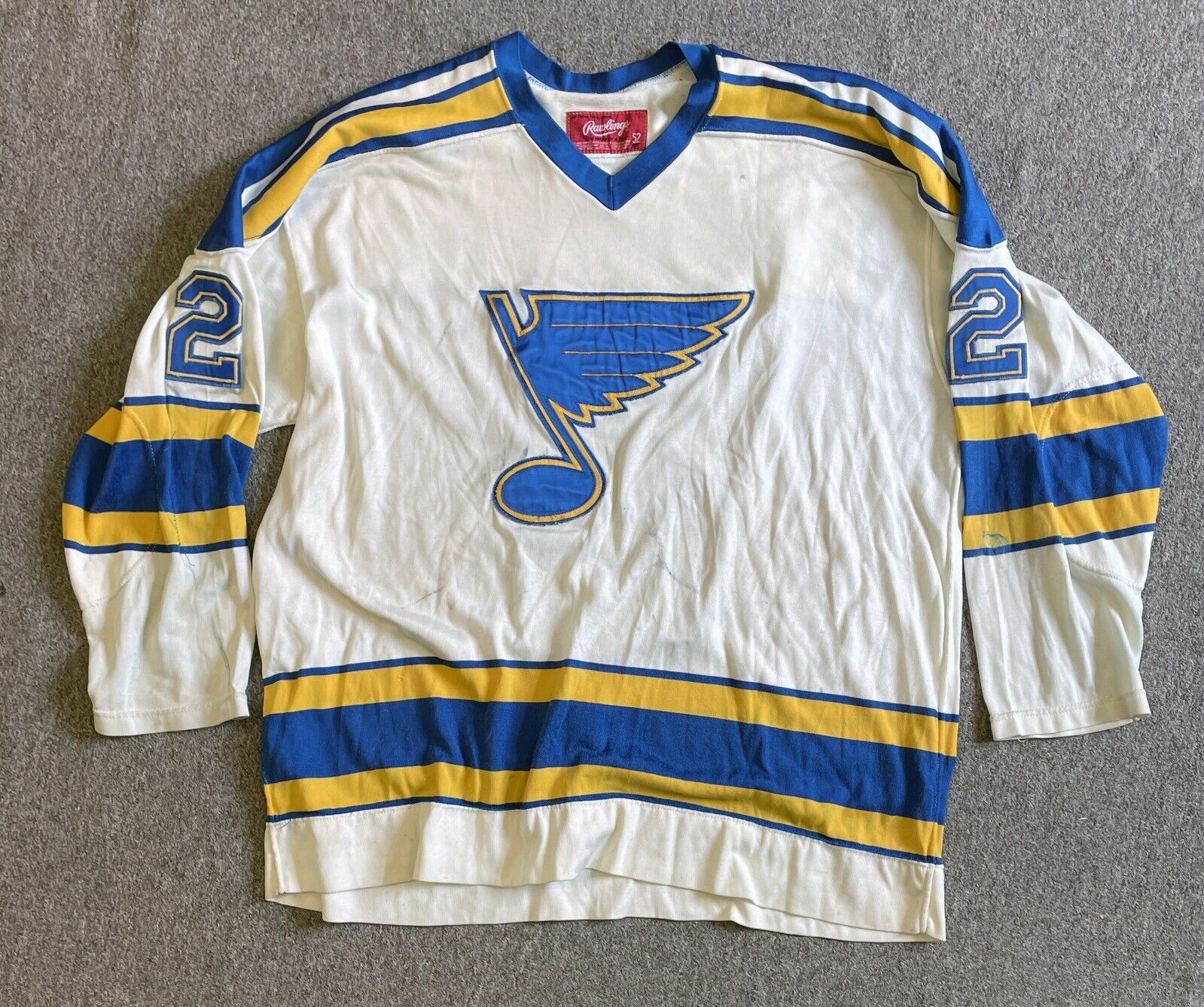 1982-83 1983-84 Andre Dore St. Louis Blues Game Used Jersey