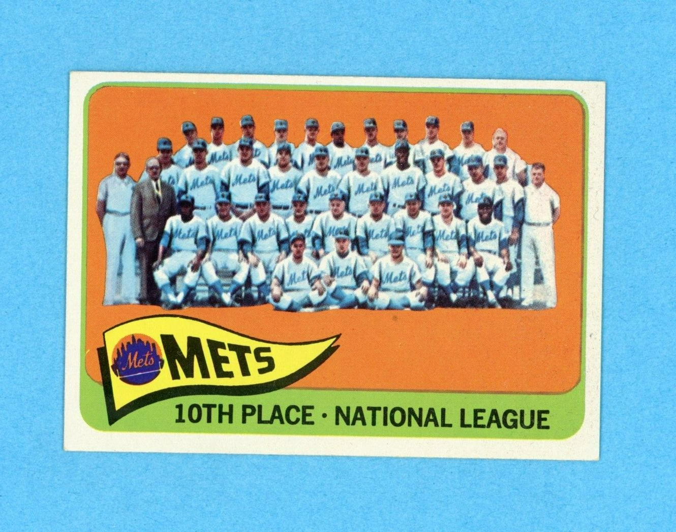 1965 Topps #551 New York Mets Team Baseball Card Ex/Mt