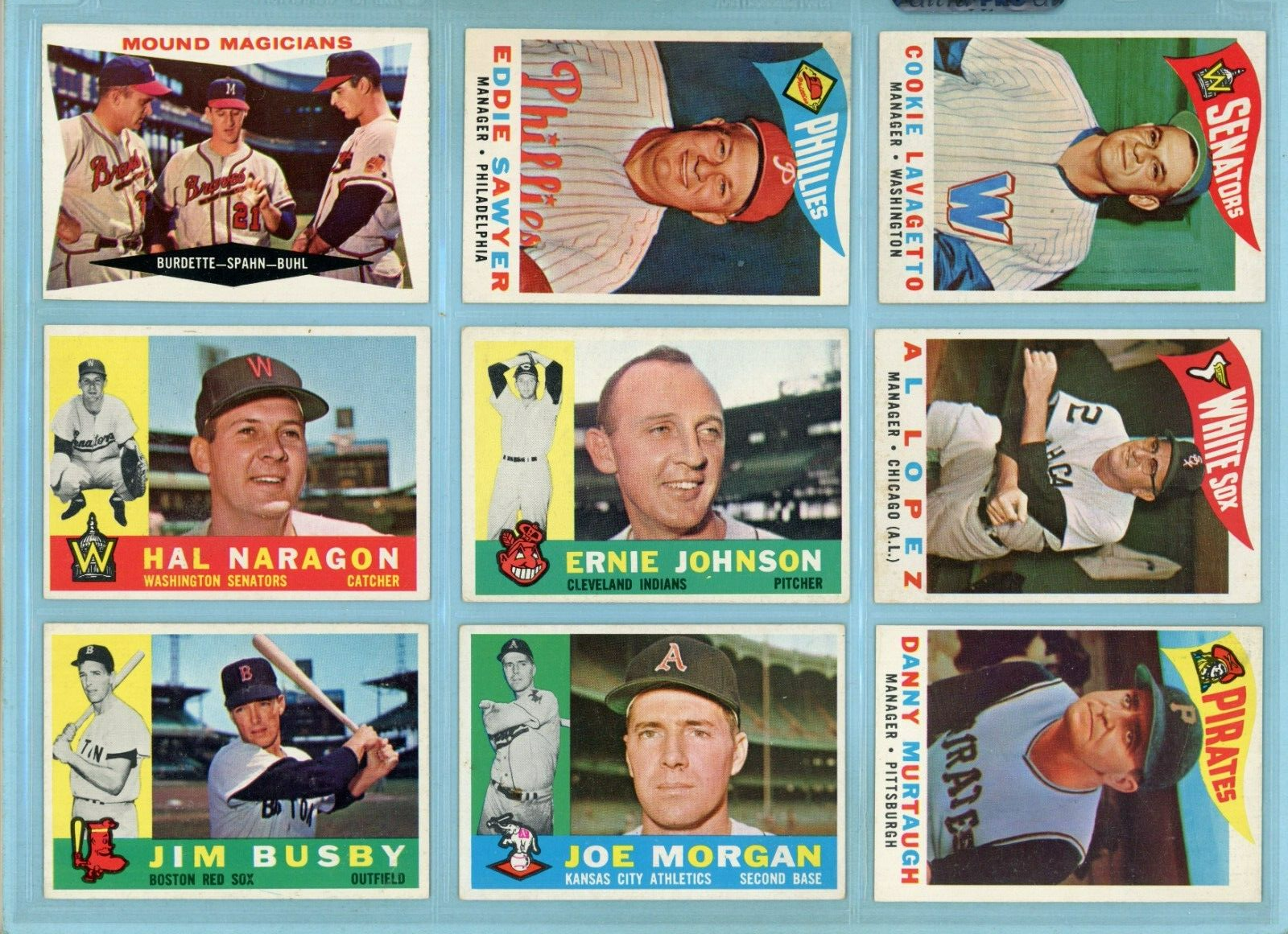 1960 Topps Starter Set Lot of 327 Different Baseball Cards Ex/Mt sbsl