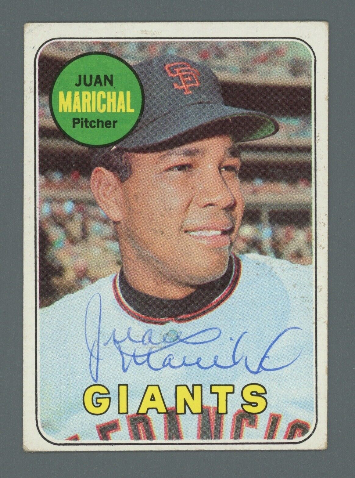 Juan Marichal Signed 1969 Topps Card #370 Auto with B&E Hologram