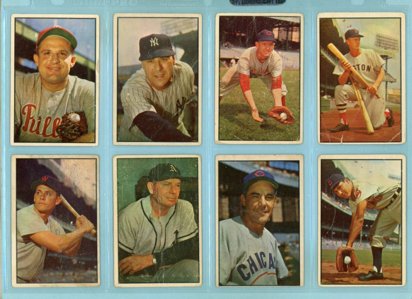 1953 Bowman Color Starter Set Lot of 107 Different Baseball Cards Low Grade