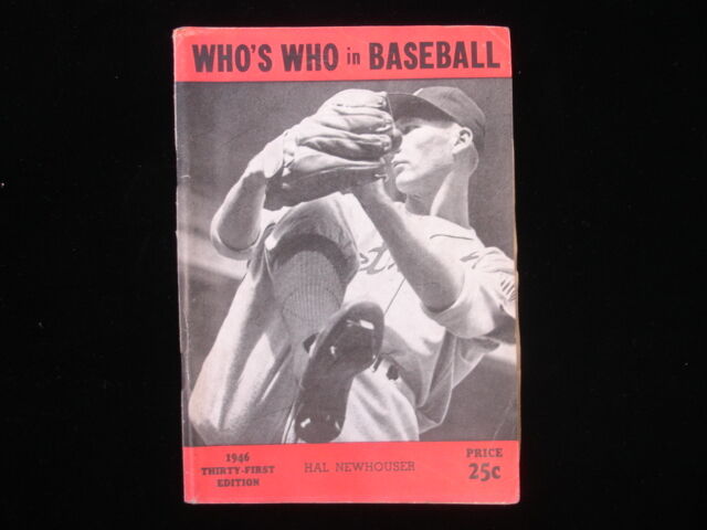 1946 Hal Newhouser Who's Who In Baseball EX Condition