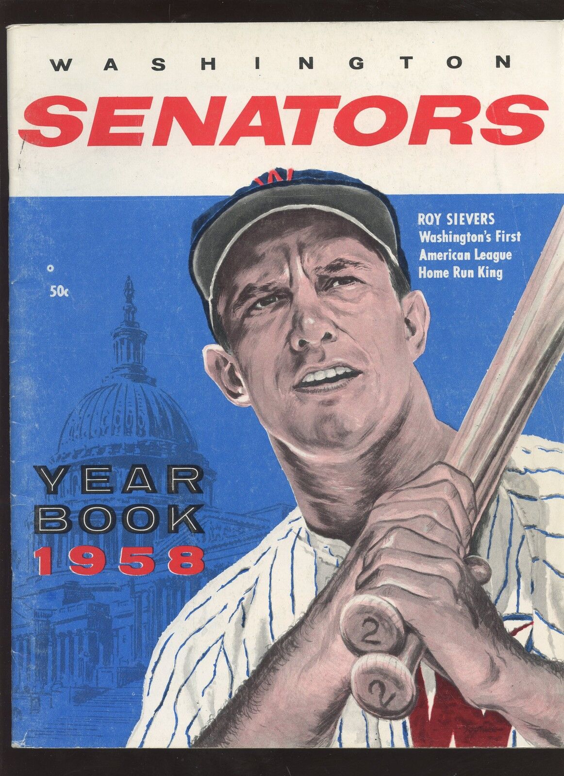 1958 Washington Senators Baseball Yearbook EX