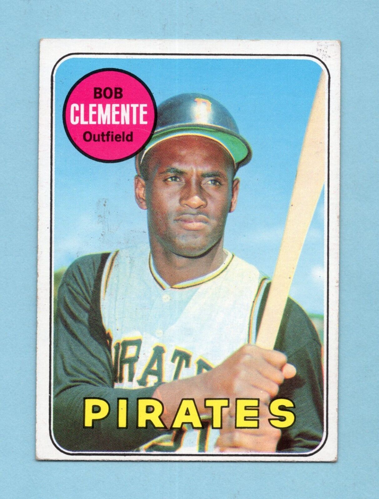 1969 Topps #50 Roberto Clemente Pittsburgh Pirates Baseball Card EX - EX+