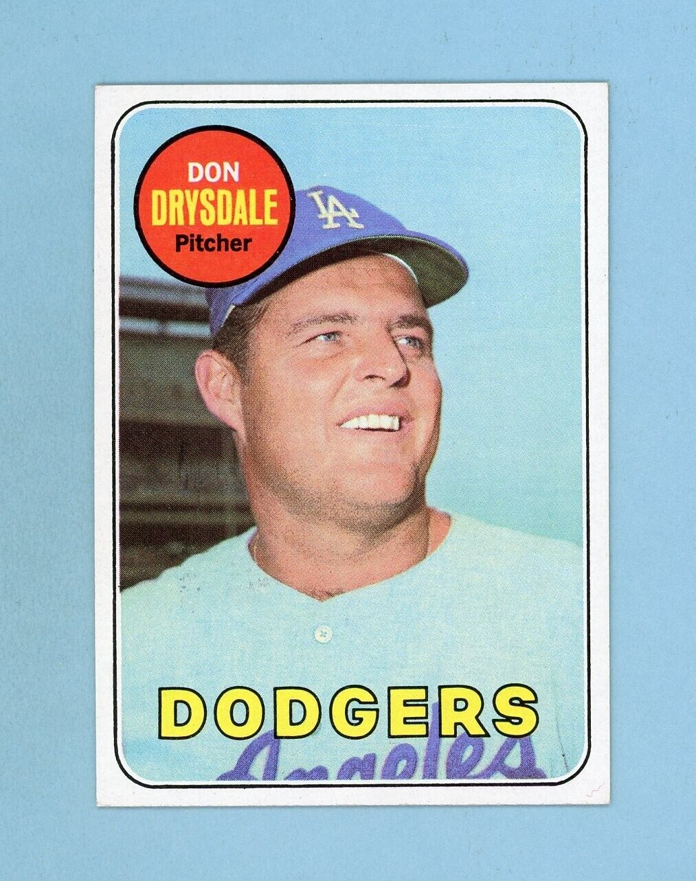 1969 Topps #400 Don Drysdale Los Angeles Dodgers Baseball Card Ex/Mt prt mk brc