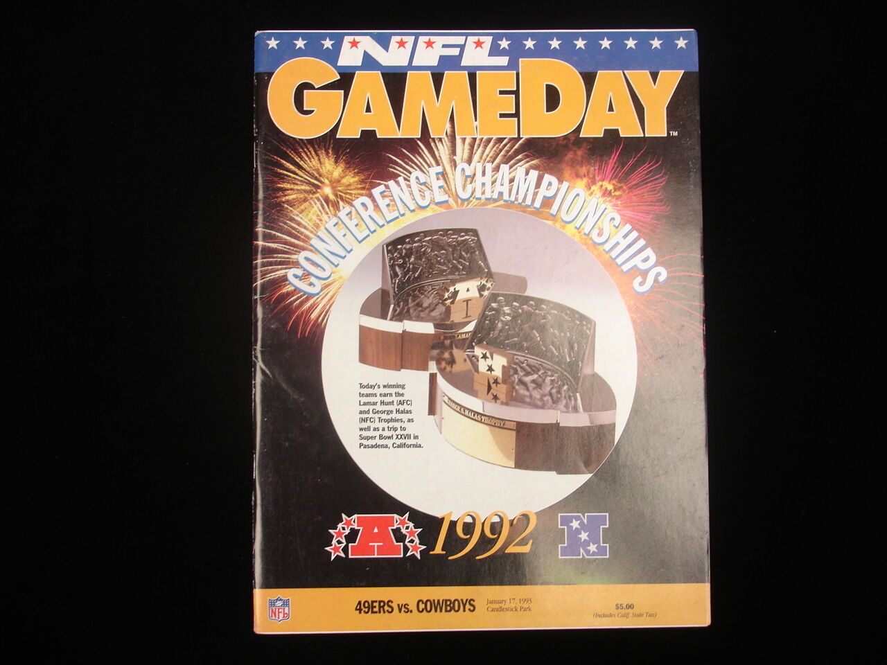 January 17, 1993 San Francisco 49ers vs. Dallas Cowboys NFC Championship Program