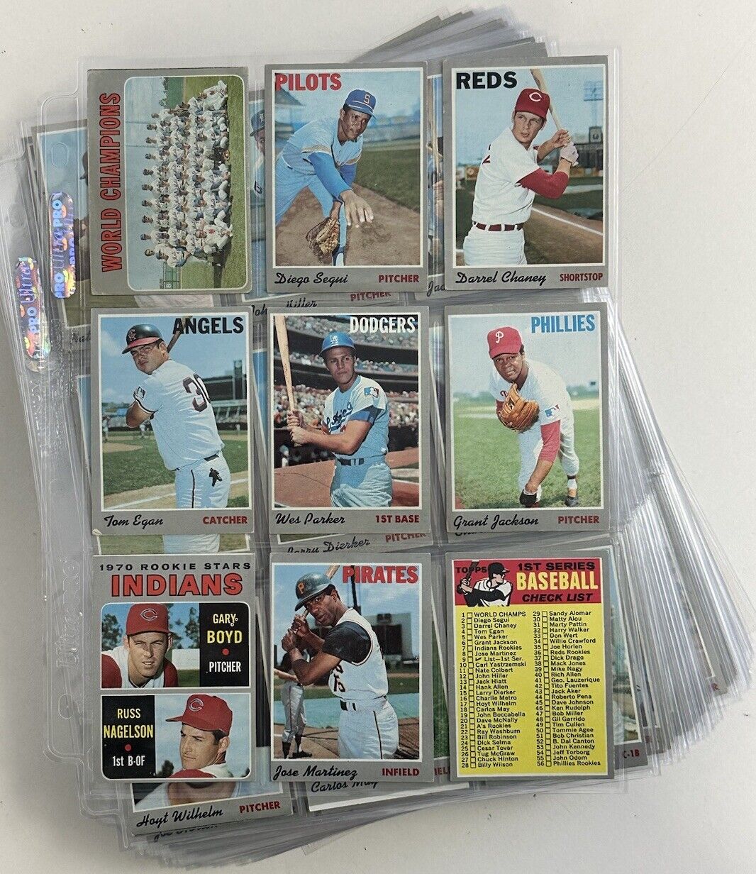 1970 Topps Baseball Starter Set / Lot of 484 Different w/ HOFers - VG-EX/EX