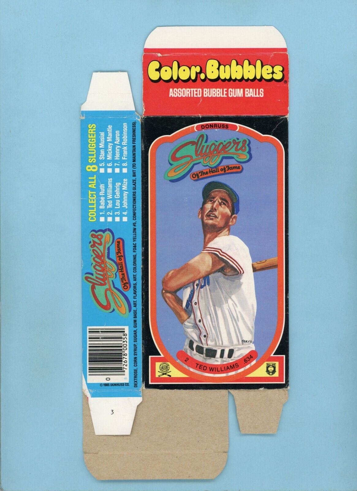 1985 Donruss Sluggers of The HOF Complete Box Set of 8 Baseball Cards VG-NM