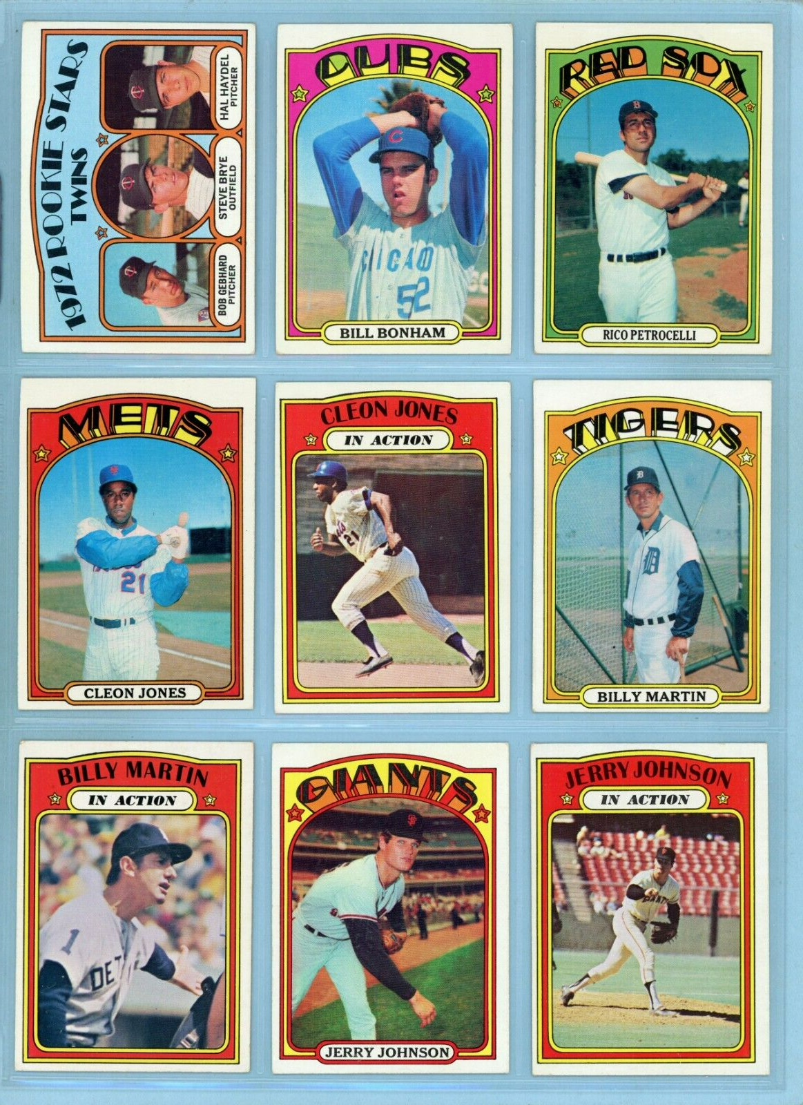 1972 Topps Starter Set Lot of 517 Diff Baseball Cards (# range 1 - 525) EX-EX+