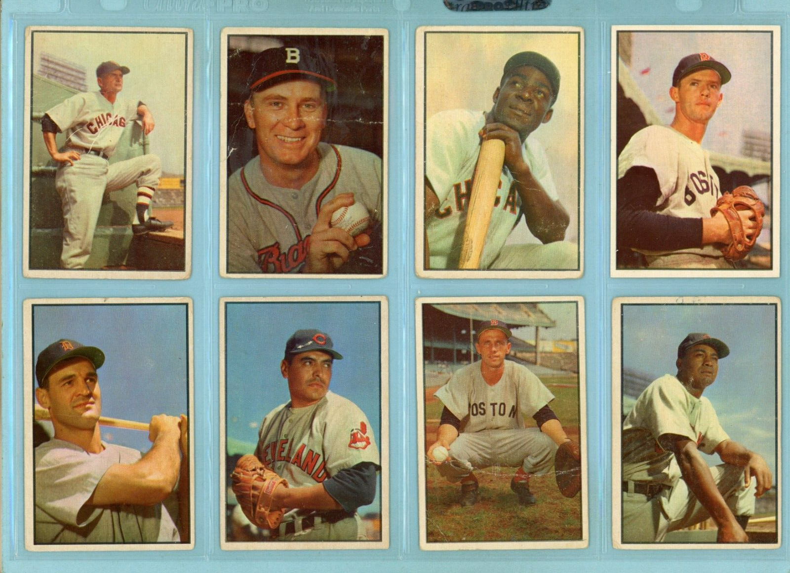 1953 Bowman Color Starter Set Lot of 107 Different Baseball Cards Low Grade